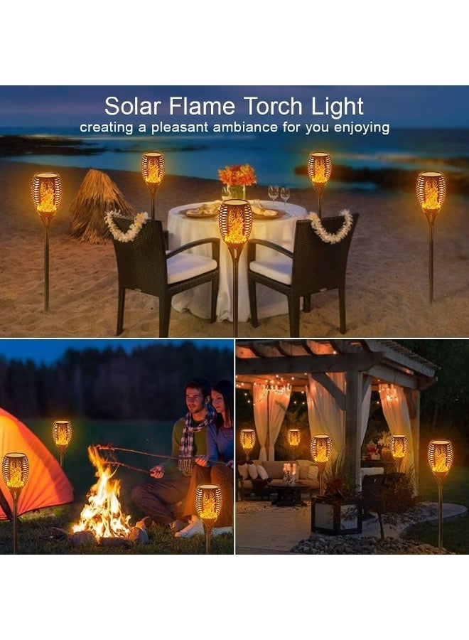 HOMIVA Solar Flame Torch Lights Outdoor – Waterproof Flickering Flame Solar Garden Lights with Dusk to Dawn Auto On/Off, Solar Landscape Pathway Lawn Decoration Lamp - Image 5